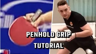 How to play with PENHOLD GRIP | table tennis & ping pong tutorial | advanced level technique