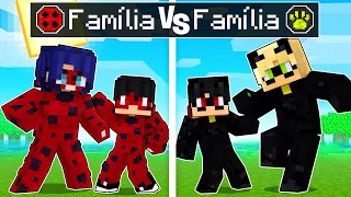 Familia de LADY BUG vs Familia de CAT NOIR no Minecraft