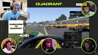 xQc Reacts To F1 Driver Lando Norris Reacting To Him Driving