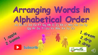 Arrange words in Alphabetical Order (English words)