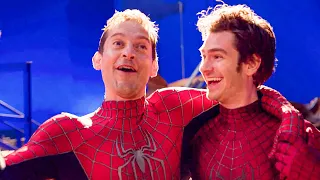 Spider-Man: No Way Home - Andrew Garfield & Tobey Maguire On Set! (2021)