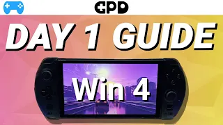 GPD Win 4 Day 1 guide! All the steps you need to get started