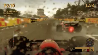 Codemasters F1 2013 Gameplay - Ferrari F1-87/88C Rain Gameplay