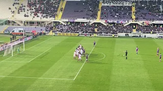 Fiorentina-Cagliari 3-0 vlahovic gol punizione