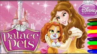 Disney Princess BARBIE and Palace Pets Coloring Book|Coloring pages| kids Girls Art Fun