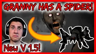 GRANNY HAS A KILLER SPIDER! [Granny 1.5 Update] NEW Granny Practice Mode! Granny V1.5