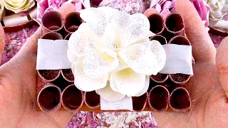 2,5x Speed Up. ASMR crushing soap flowers, soap boxes with starch. Satisfying video. Best asmr!