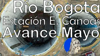 Río Bogotá y Estación Elevadora Canoas Avance Mayo 15 2022 Drone