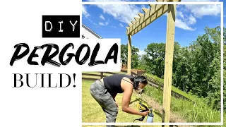 DIY Pergola Build UNDER $200! | Summer Backyard Renovation Part 1 | House to Home Update