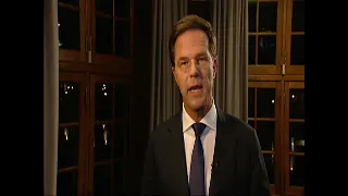 Mark Rutte bij de troonsafstand van koningin Beatrix (2013)