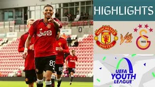 Manchester United vs Galatasaray U19 UEFA Youth League Highlights | Group A