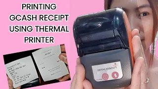 Printing Receipts Using Portable Bluetooth Thermal Printer GCASH Download/ Manually Negosyo Business