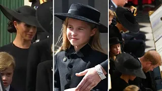 Princess Charlotte’s PLAYFUL Moment As She Exchanged Smile With Harry & Meghan At Queen’s Funeral