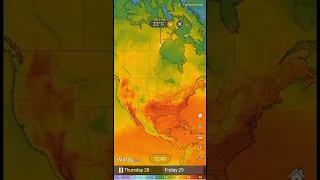 Temperature Forecast of North & Central America for the next Three days from  27th July - Windy.com