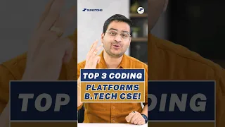 💥Top 3 Coding Platforms for BTech Computer Science Students!🤩 #shorts #BtechCSE #Coding #viral