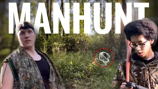 MANHUNT in the Woods with Ghillie Suits!  (CRAZY)
