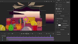 The IDFB intro in adobe animate: