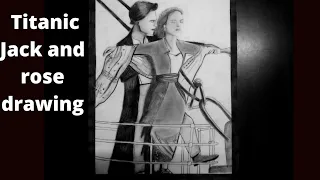 Titanic jack and rose drawing