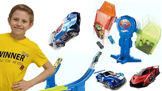 МАШИНКИ Хот Вилс для детей. Даник с папой играют в Hot Wheels ВЕСЫ!