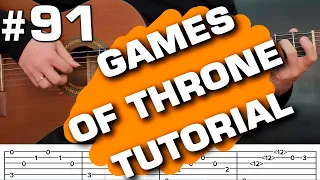 Games of thrones theme acoustic guitar cover lesson tab (guitarclub4you)