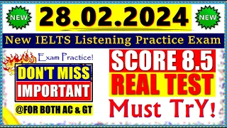 IELTS Listening Practice Test | Real IELTS Listening Test With Answers 28.02.2024 #ieltslistening