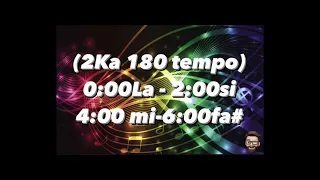 2 Ka Ritam -  180 tempo - la , si , mi ,fa#