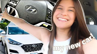 I BOUGHT A CAR | empty car tour, amazon car finds *2019 hyundai tucson se white*