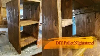 DIY Pallet Nightstand