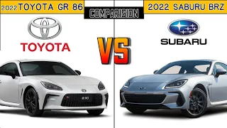 2022 Toyota GR 86 vs 2022 Subaru BRZ Comparison