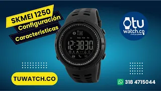 Skmei 1250 Smartwatch, funciones, especificaciones y configuración TuWatch.co