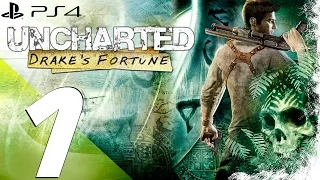 Uncharted Drake's Fortune PS4 - Walkthrough Part 1 - Prologue & Review [1080p 60fps]