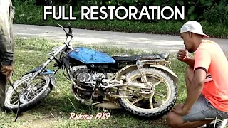 FULL RESTORATION AND MODIFICATION | Of Old Yamaha 1989 Motorcycle 2 Stroke 135 cc - Final Part 4 ✅