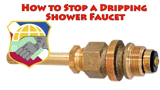 How to Stop a dripping shower faucet - repair leaky bathtub water tap bathroom