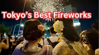 SEE TOKYO's BIGGEST FIREWORKS Show Sumida Fireworks Tokyo Japan Part 2 [4K](隅田川花火大会)