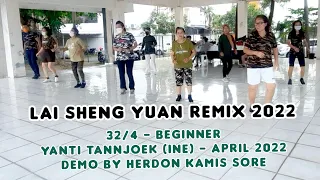 Lai Sheng Yuan Remix 2022 Line Dance | Beginner | @yantitannjoek9792 (INA)| HerDon Kamis Sore