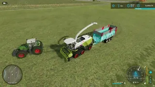 Grass Cutting&Selling  With Class Jaguar 960& FendT 960 Tractor Daily Farm Work Farming Simulator 22