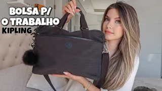 O QUE TEM NA MINHA BOLSA/PASTA para o TRABALHO + PASTA/ BOLSA P/ NOTEBOOK KIPLING | Shirley Soares