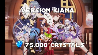 I'm a whale now - Honkai Impact 3rd Version Kiana (6.4) Pulls With 75k Crystals + Cards