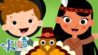 Thanksgiving Story for Kids - The First Thanksgiving Cartoon for Children | Kids Academy