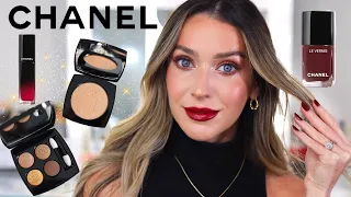 CHANEL HOLIDAY MAKEUP COLLECTION 2022🌙 OMBRES DE LUNE EYESHADOW PALETTE & ECLAT LUNAIRE HIGHLIGHTER