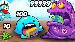 OGGY EVOLVING SMALL SLIME TO MONSTER SLIME TO EAT WORLD IN SUPER SLIME BLACK HOLE GAME