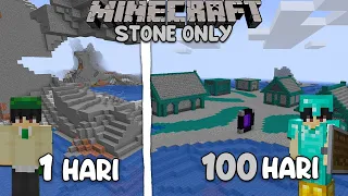 100 Hari di Minecraft 1.17.1 Tapi STONE SHORE ONLY