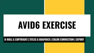 AVID6 Exercise