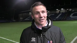 Post-match: Head Coach Matt Taylor delighted with win against Oldham Athletic