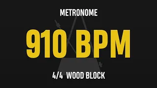 910 BPM 4/4 - Best Metronome (Sound : Wood block)