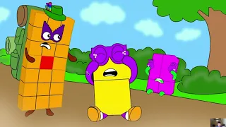 Oh No !  Octonaughty's mission to kidnap Numberblocks 2 fails | Fanmade coloring story