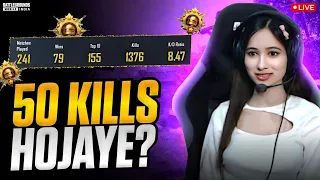 LIVE 50 KILLS EVERY MATCH😱BGMI NEW UPDATE💥EXCITED?🔥BGMI LIVE |#bgmilive #girlgamer #pubgmobile