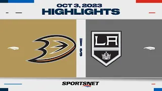 NHL Pre-Season Highlights | Ducks vs. Kings - October 3, 2023