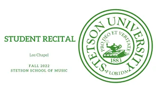 Student Recital - 11/17/22, Lee Chapel