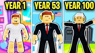 100 YEARS As PRESIDENT Of Roblox Brookhaven.. 😲🤓